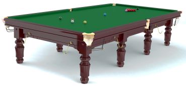 Snookertable ROBERTSON-Tournament, Ahorn Massivholz, mahagonifarben 8 ft