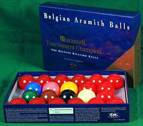 Billiard balls Aramith Snooker Tournament TV 52'